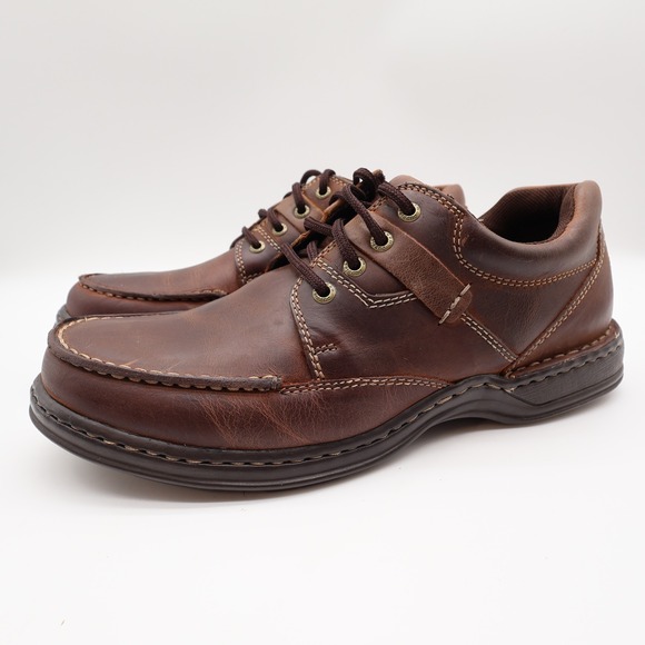 Hush Puppies Randall Oxford Shoes Mens 11 Chestnut Leather Moc Toe H100551 main image 10